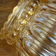 Suspension, baladeuse rétro en verre ambré