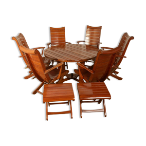 Ensemble mobilier jardin des années 1980, Triconfort