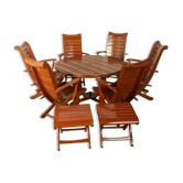 Ensemble de mobilier de jardin des années 1980, Triconfort