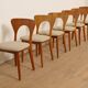 6 chaises de salle à manger | Koefoeds Hornslets | Niels Koefoed | Modèle Peter | Teck