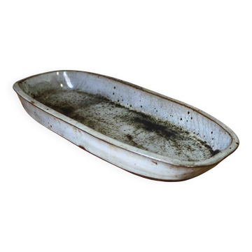Grand plat en grès émaillé
