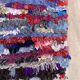 Moroccan carpet boucherouite colored - 75 x 152 cm