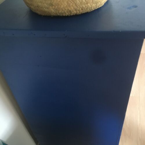Antique blue chest of drawers