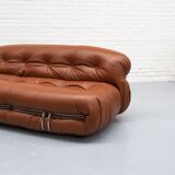 Soriana Two-seater Sofa by Afra & Tobia Scarpa for Cassina 1970s