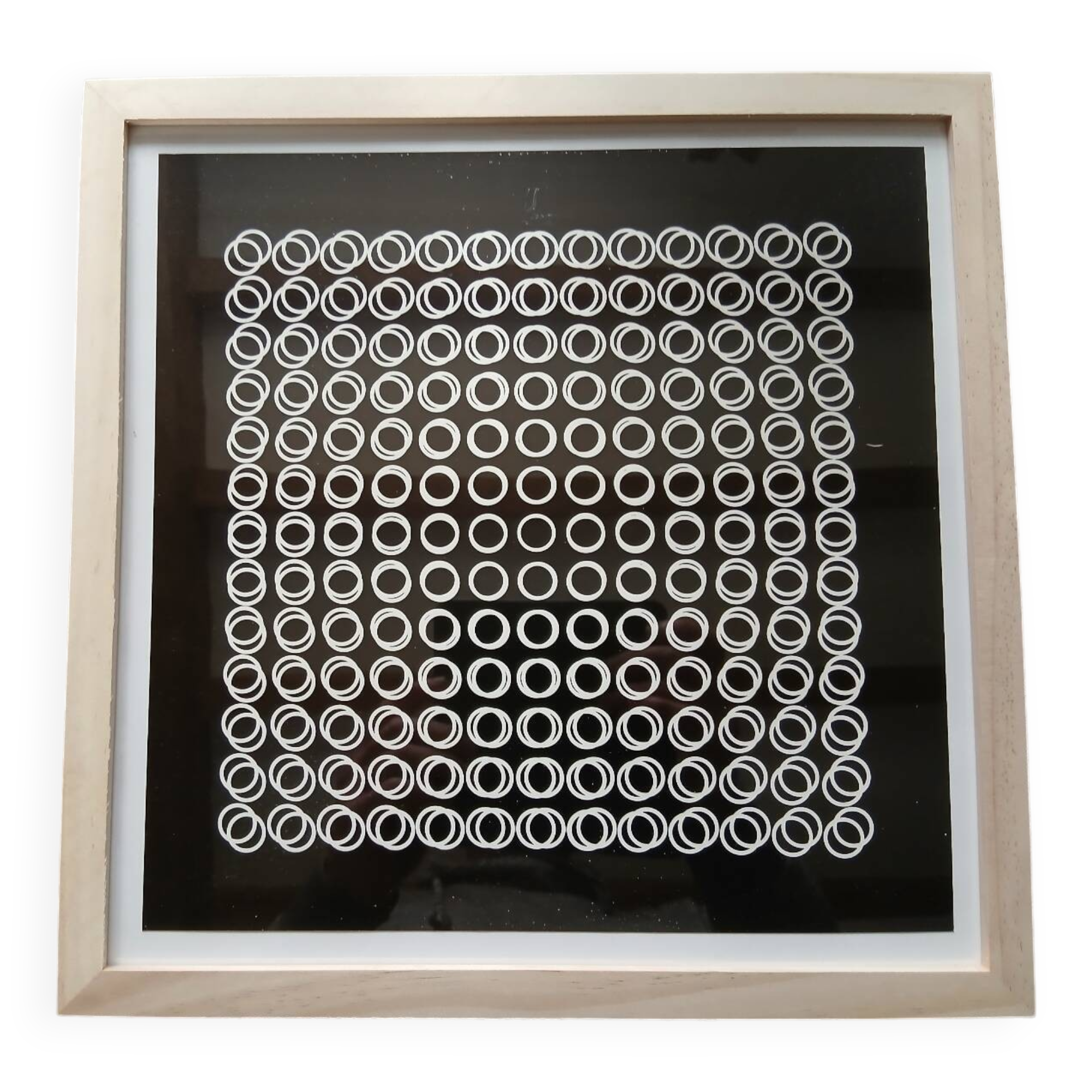 Victor Vasarely Kinetic Serigraph Deep V6