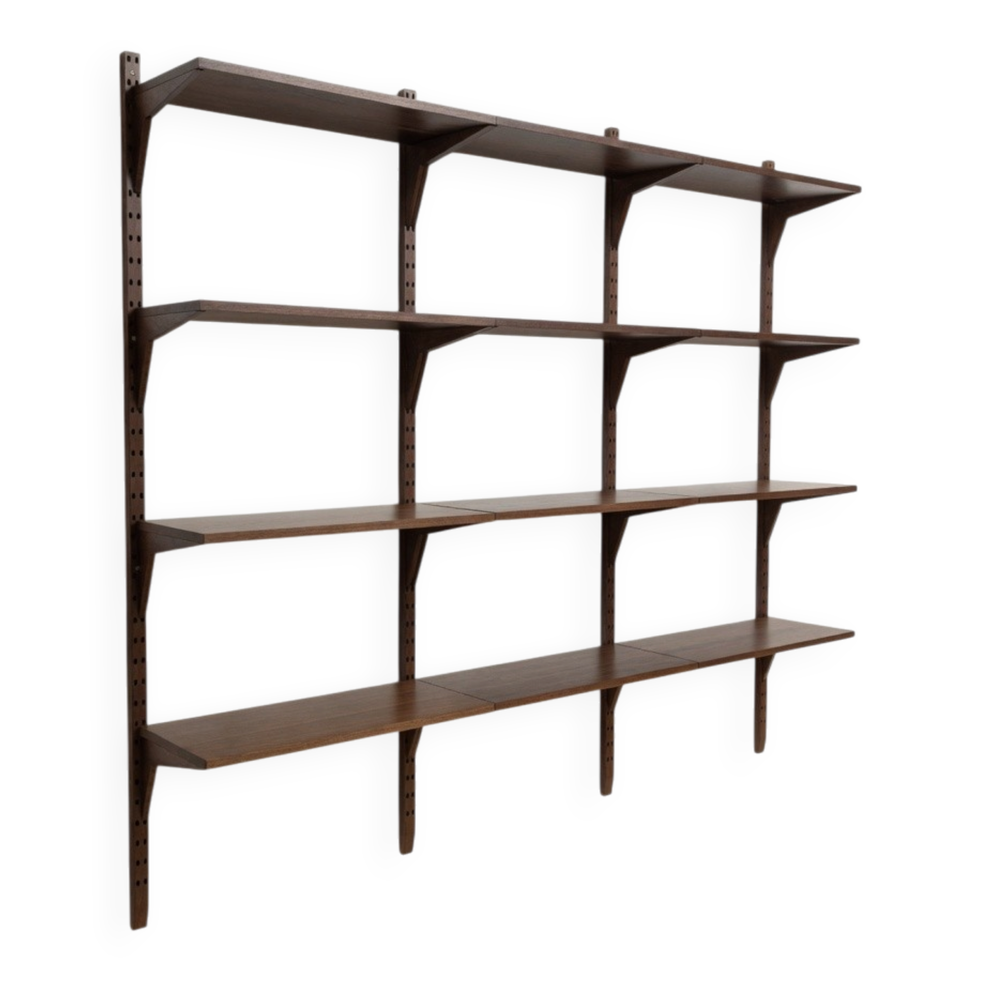 Système Royal Poul Cadovius – Étagères murales modulaires en palissandre