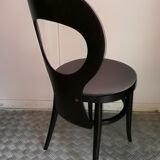 Baumann "seagull" gray velvet chair