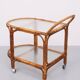 Rohe Noordwolde Rattan Serving Trolley 1960s