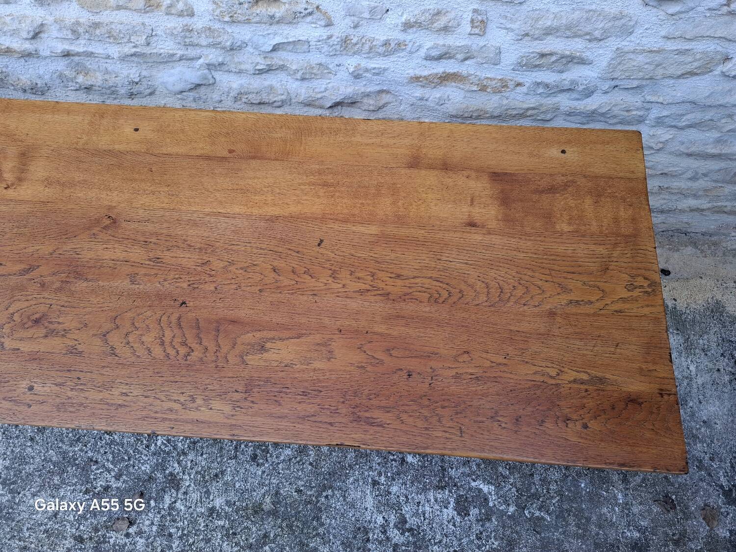 Oak farmhouse table 220 cm