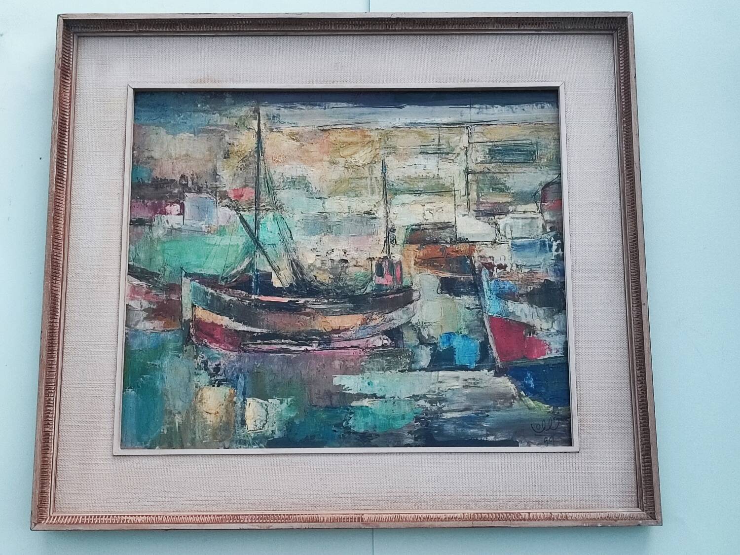 Peinture à l'huile d'Albert Coll