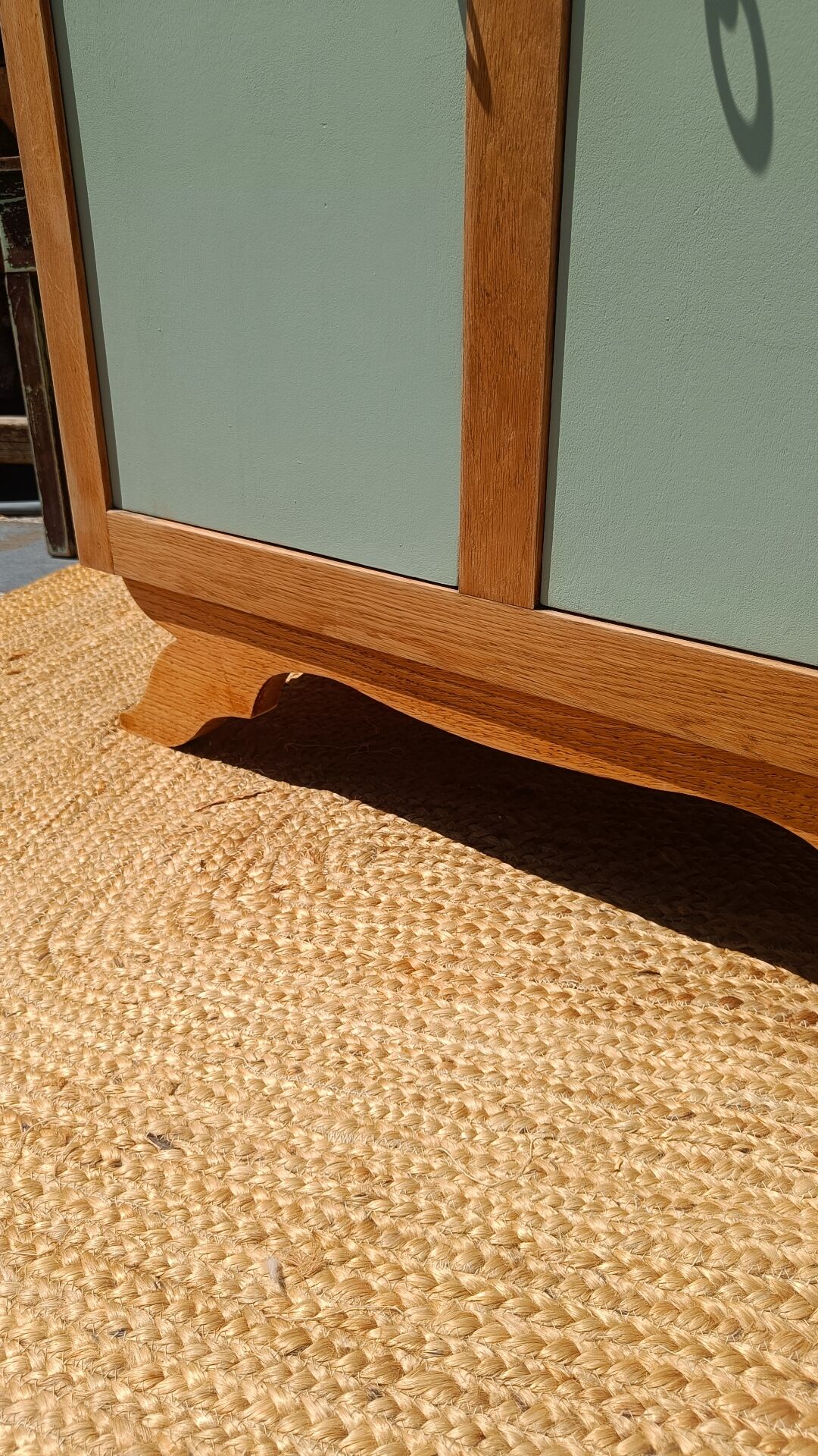 Revalued wood and green buffet