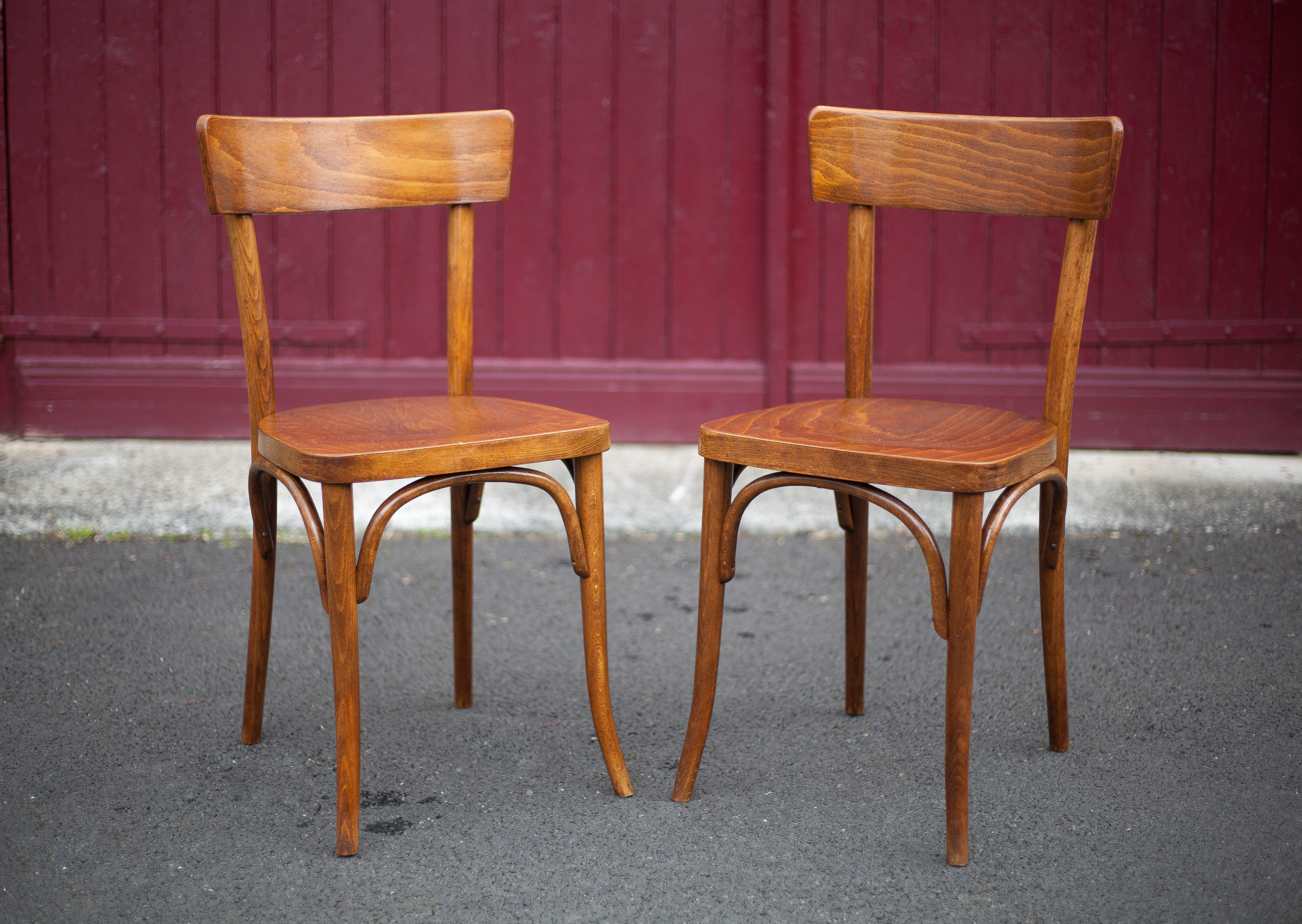 Pair of Thonet bistro chairs