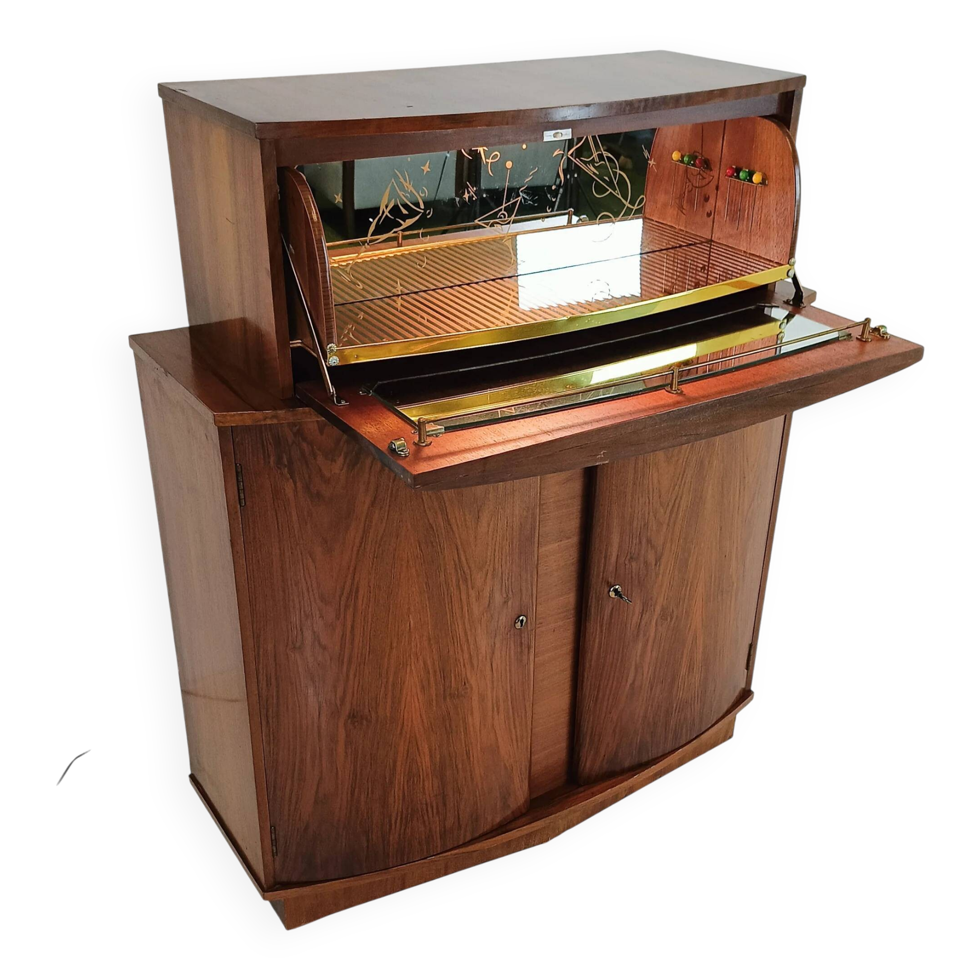 Vintage cocktail bar “Sureline” – George Serlin & Sons (1950s)