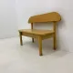 Vintage Danish Ansager Mobler solid wooden bench, 1970s