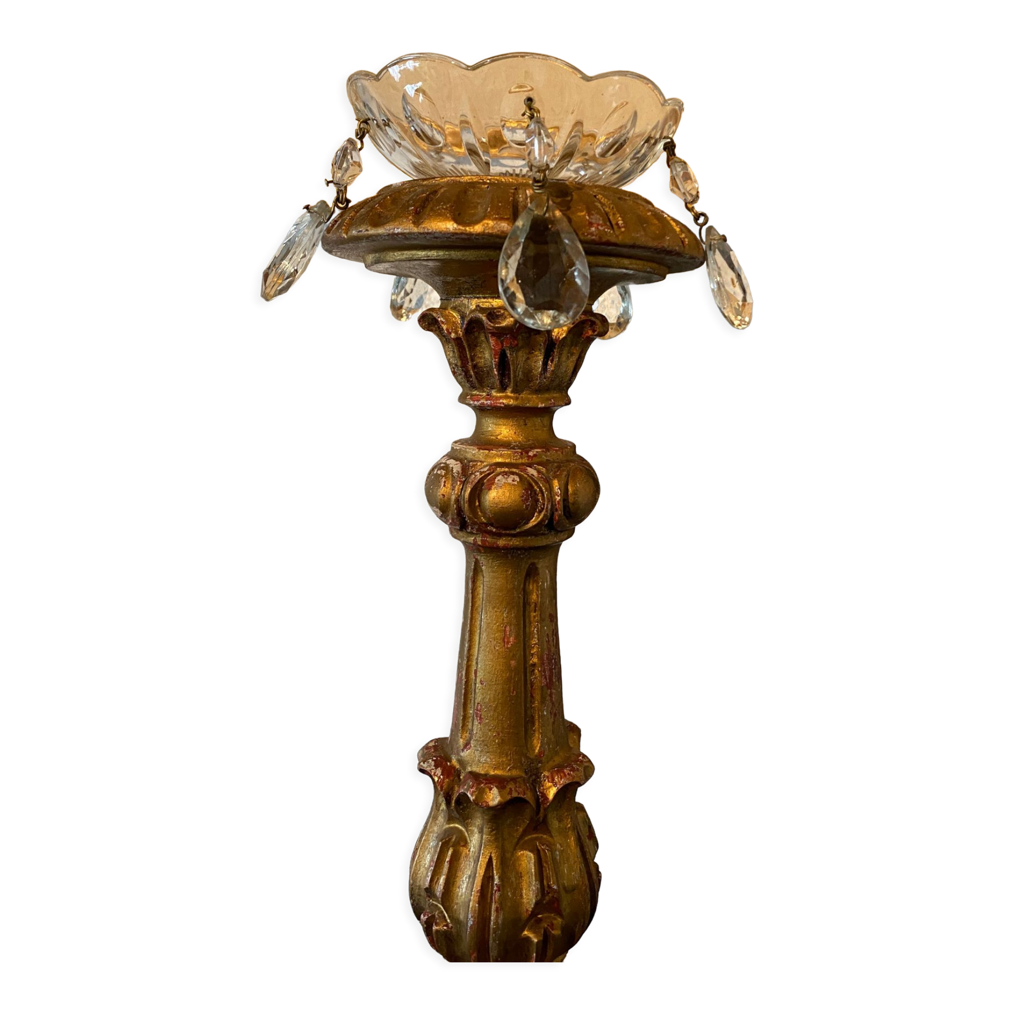 Wooden panel "Angelot" old ceruse gray