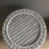 Rattan side table