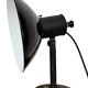 Vintage Industrial Black Enamel Table Lamp from EB, 1950s