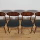 Chaises de salle à manger danoises du milieu du siècle, années 1960, lot de 4
