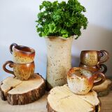 Lot de tasses en grès