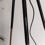 Reading floor lamp on black tripod tripod Christian Ghion style
