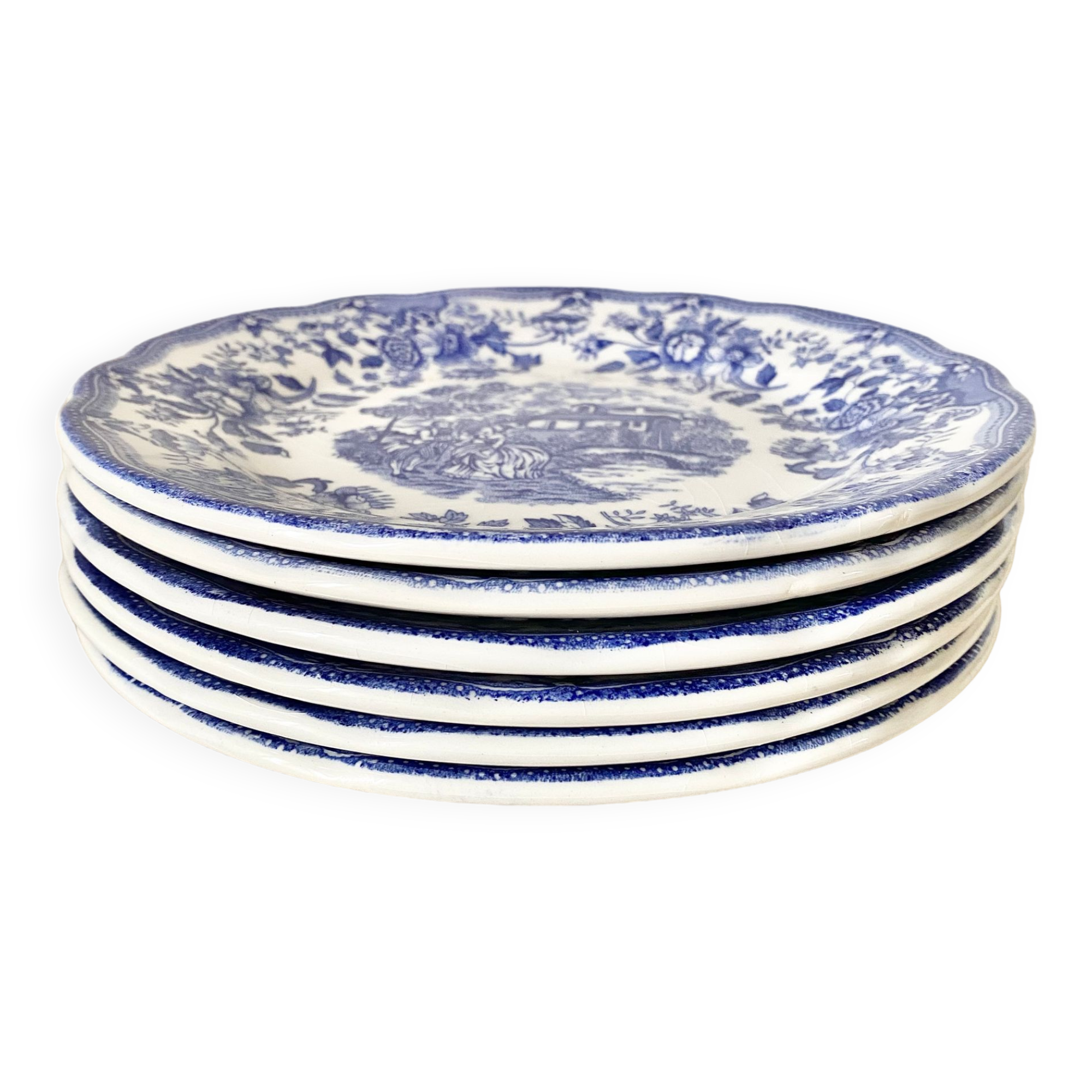 English dessert plate