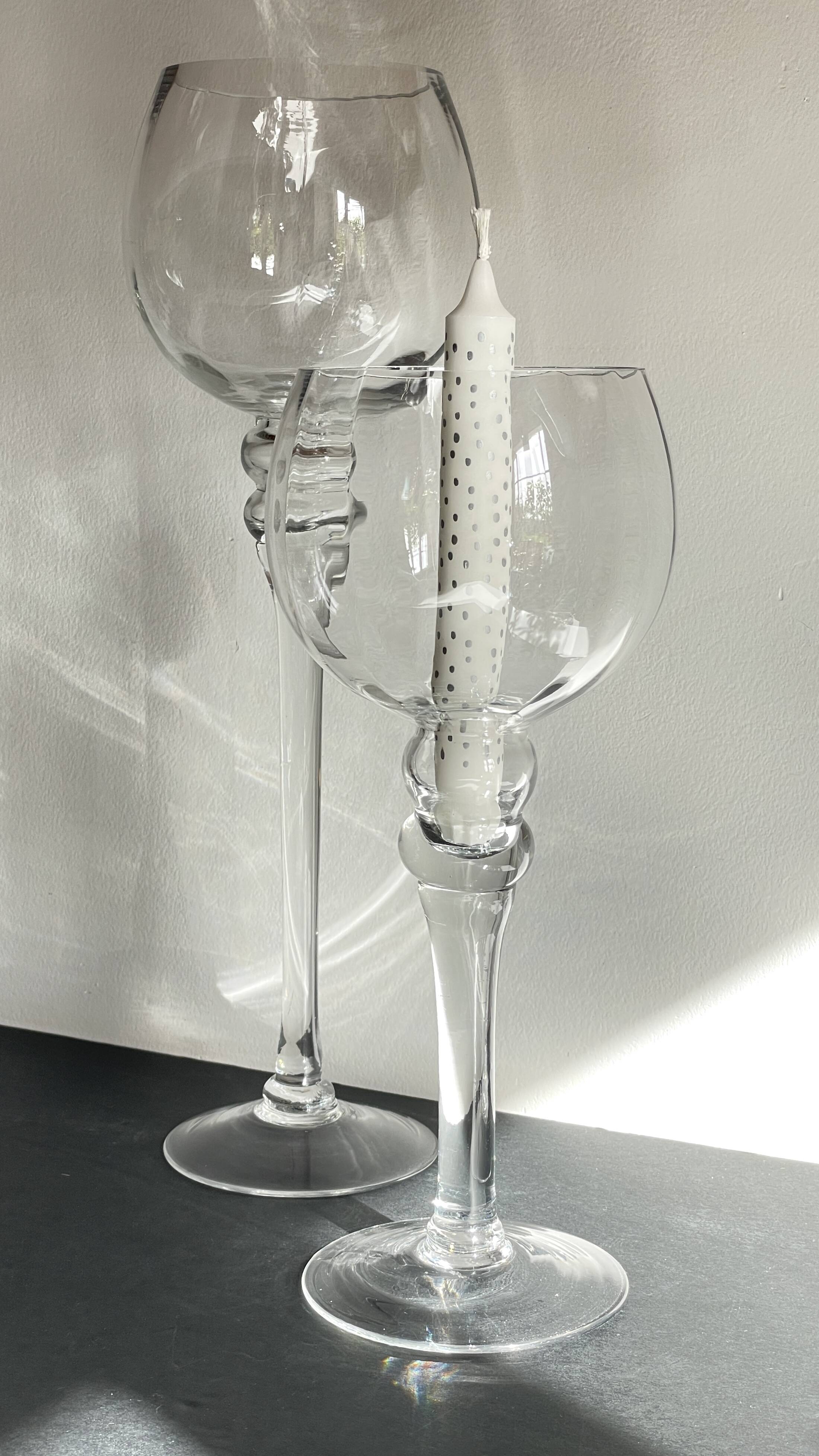 Bougeoirs xl crystal vintage candle holders