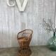Vintage wicker children's armchair