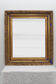 Golden antique mirror with leaf and bright king blue