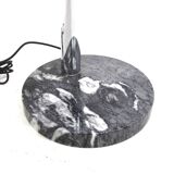 Metal and marble floor lamp, Cottex, Sweden, 1970