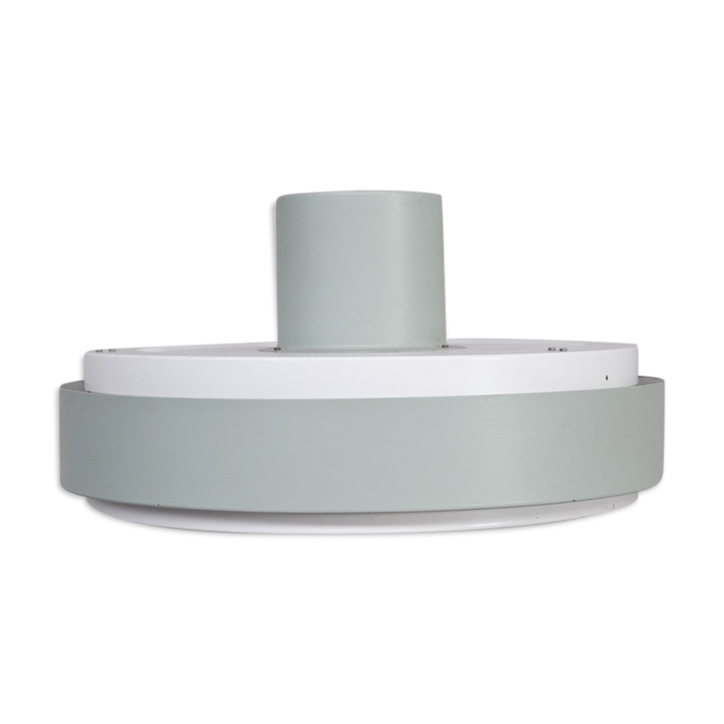 Mid-century steel and glass pendant by RAAK