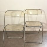Paire de chaises Plia transparentes - Castelli