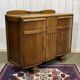 1950s English Art Deco oak sideboard
