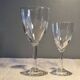 12 glasses - 6 water - 6 wine - Small carved decoration - Period 1900