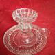 Glass candle holder