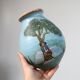 Vase, hand-painted, vintage