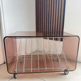 Table basse/meuble vinyles M. Dumas Roche Bobois vintage