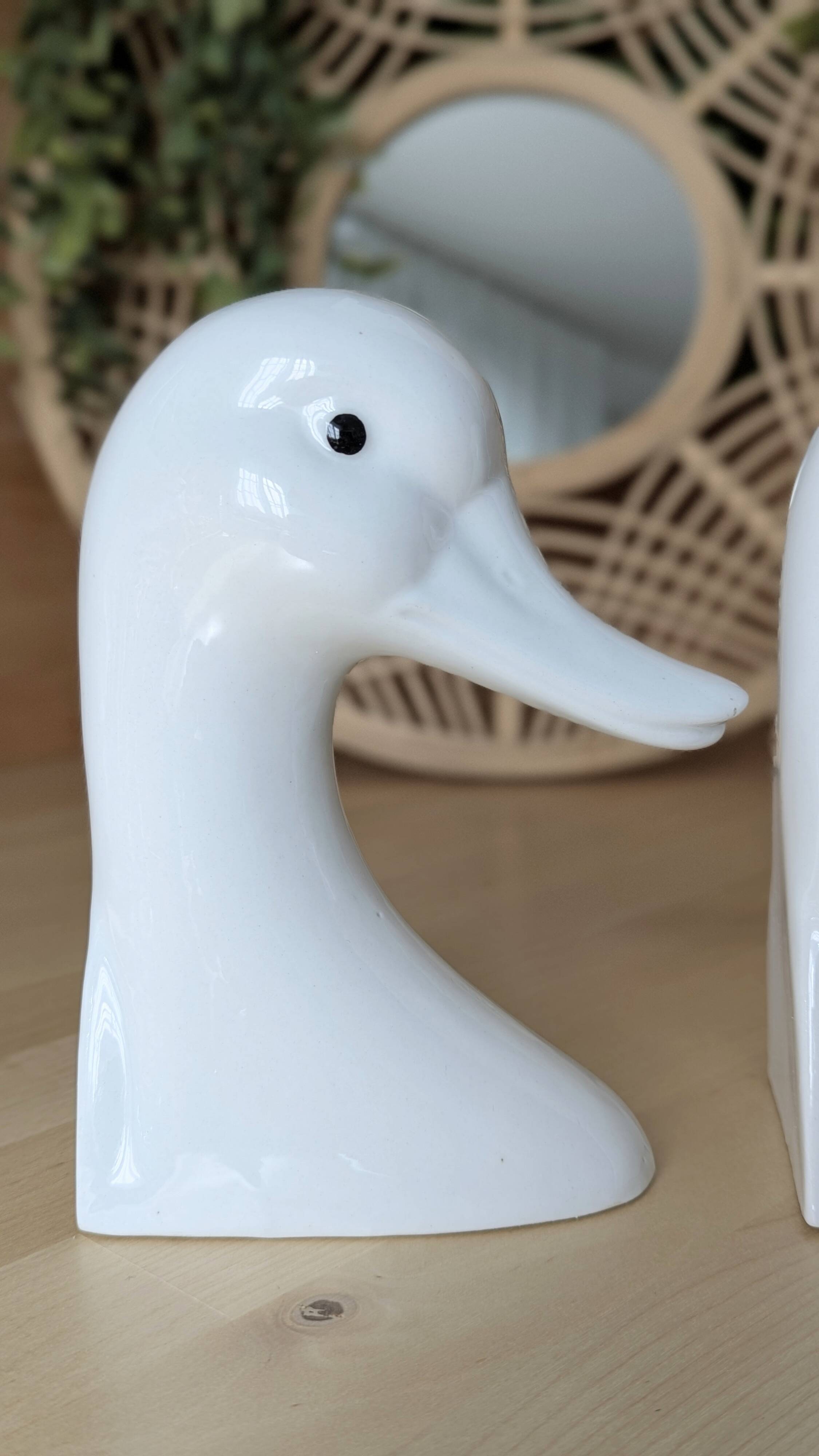 Vintage duck bookends (D-0036)