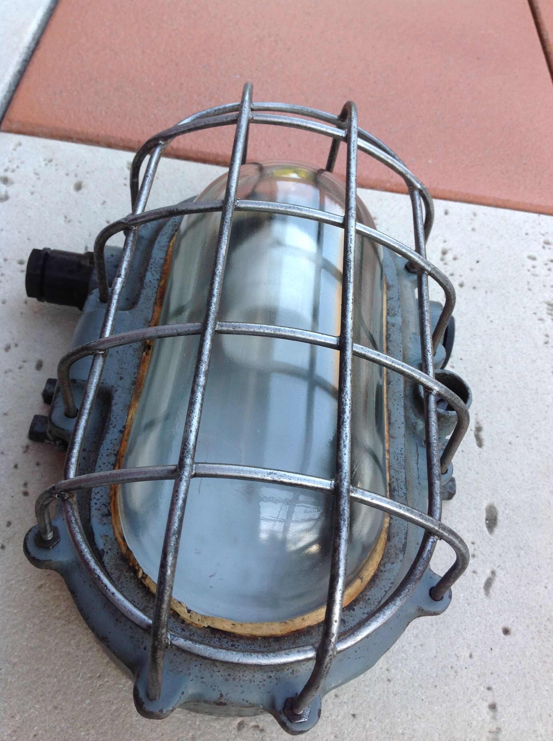 Kandem Bunkerlampe industrial window, vintage 30s