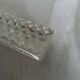12 crystal knife rests in their box, Hungary, diamond point