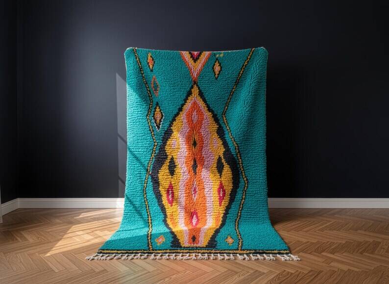 Tapis bérbere rare artisanal 200cmx300cm