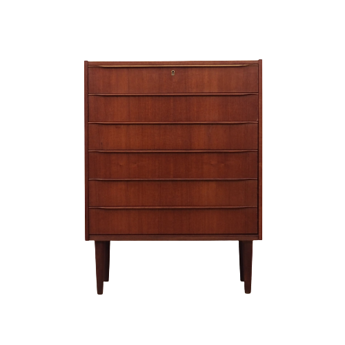 Teak chest of drawers, Danish design, 60's, production: Denmark