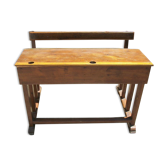 School desk with bench