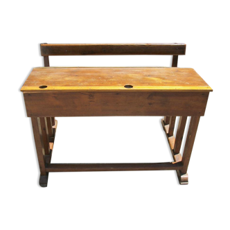 School desk with bench