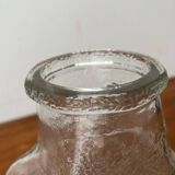 Vintage German glass vase model on the rocks by Lars Hellsten for Walther Glas, 1970s.