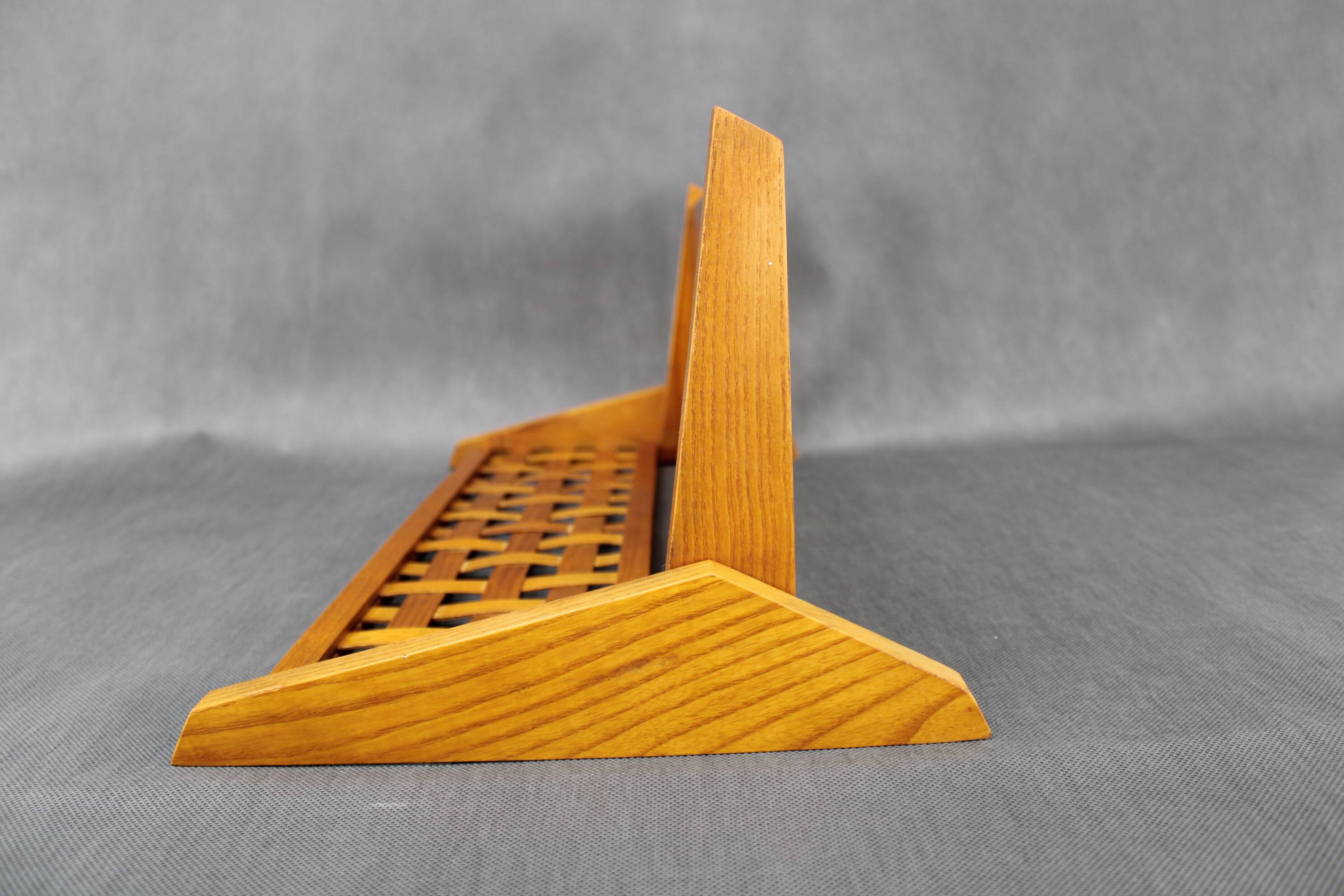 Étagère pliante en chêne des années 1960 par ULUV, Tchécoslovaquie