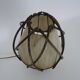 Bedside lamp, table lamp in rattan, bamboo Louis Sognot. 50s