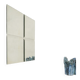 Michel Martens, Minimalist Glass Art Mirror 'Squares'