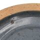 Round hollow plate in stoneware by Pierre Digan, La Borne, blue ceramic from the 1960s.