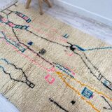 Handmade moroccan berber carpet 264 x 150 cm
