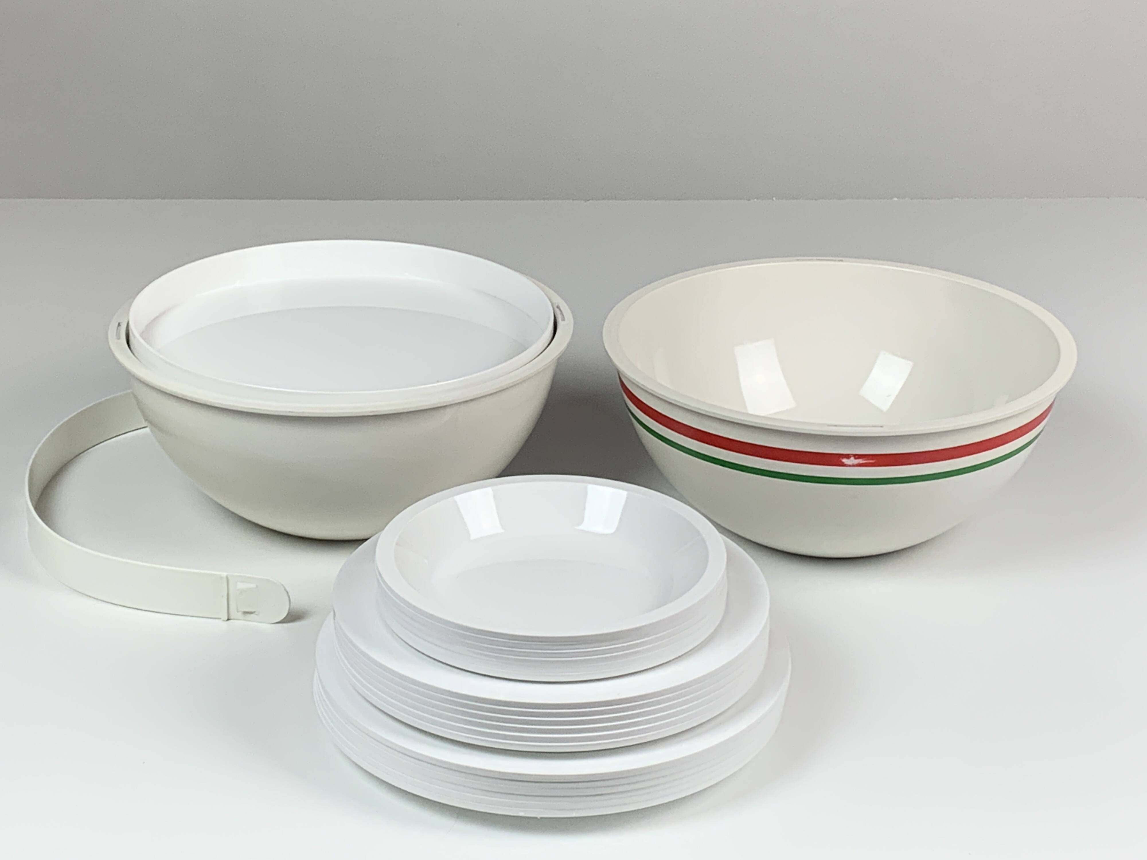 Italian complete picnic set by Carlo Viglino for Guzzini, 1960s